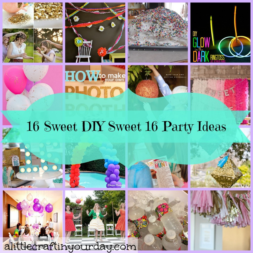 Best ideas about 16 Birthday Party Ideas For A Small Party
. Save or Pin 16 Sweet DIY Sweet 16 Party Ideas A Little Craft In Your Day Now.