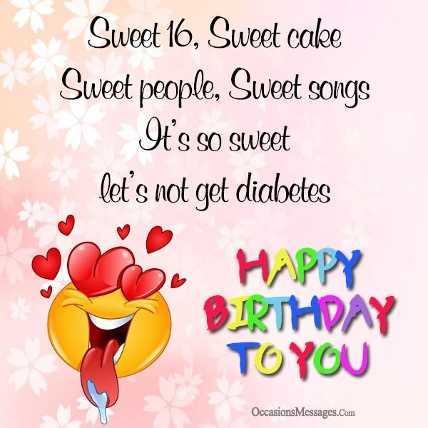 Best ideas about 16 Birthday Quotes
. Save or Pin 16th Birthday Wishes Sweet Sixteen Birthday Messages Now.