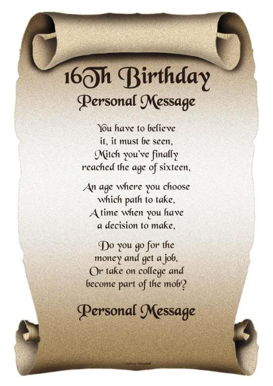 Best ideas about 16 Birthday Quotes
. Save or Pin 16th Birthday Quotes And Poems QuotesGram Now.