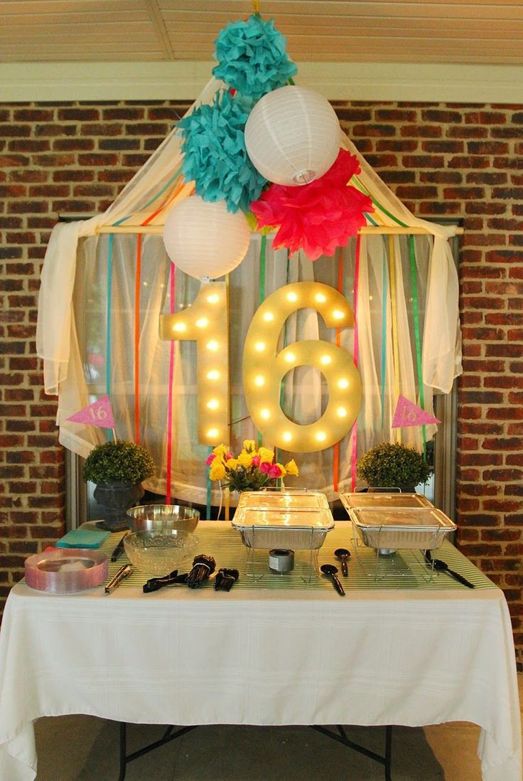 Best ideas about 16th Birthday Decorations
. Save or Pin 1000 images about Krista s 16th birthday party on Now.