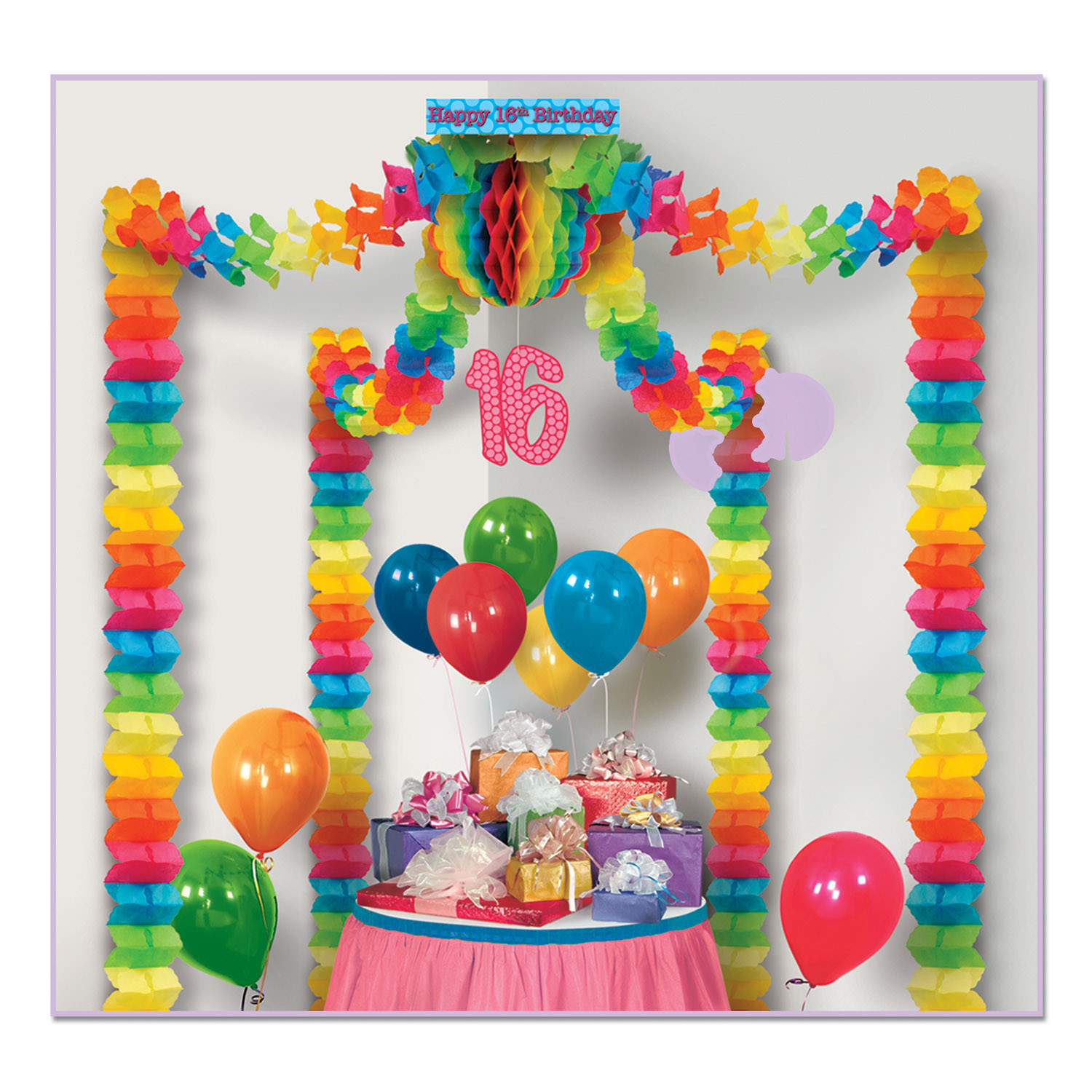 Best ideas about 16th Birthday Decorations
. Save or Pin 16th Birthday Party Canopy Pack of 6 Now.