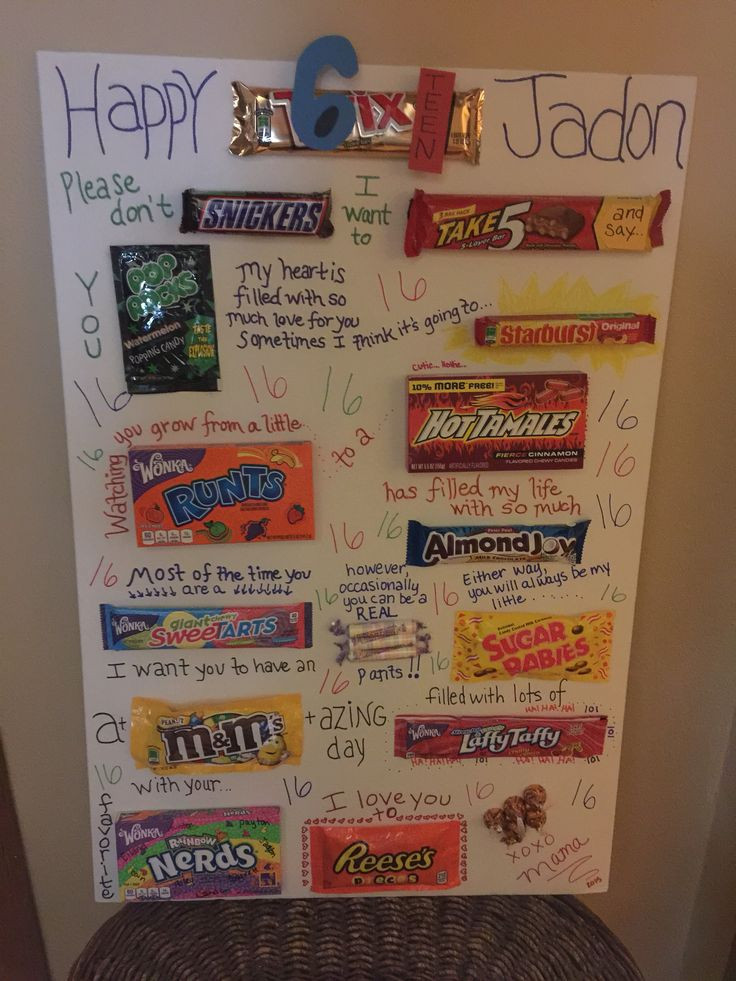Best ideas about 16Th Birthday Gift Ideas For Son
. Save or Pin Here is a candy gram birthday card I made for my son s Now.