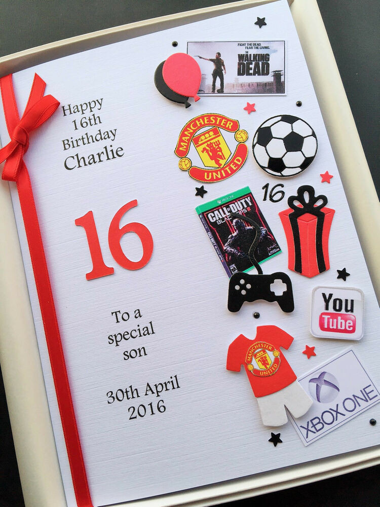 Best ideas about 16Th Birthday Gift Ideas For Son
. Save or Pin PERSONALISED 13th 14th 15th 16th BIRTHDAY CARD FOR BOYS Now.