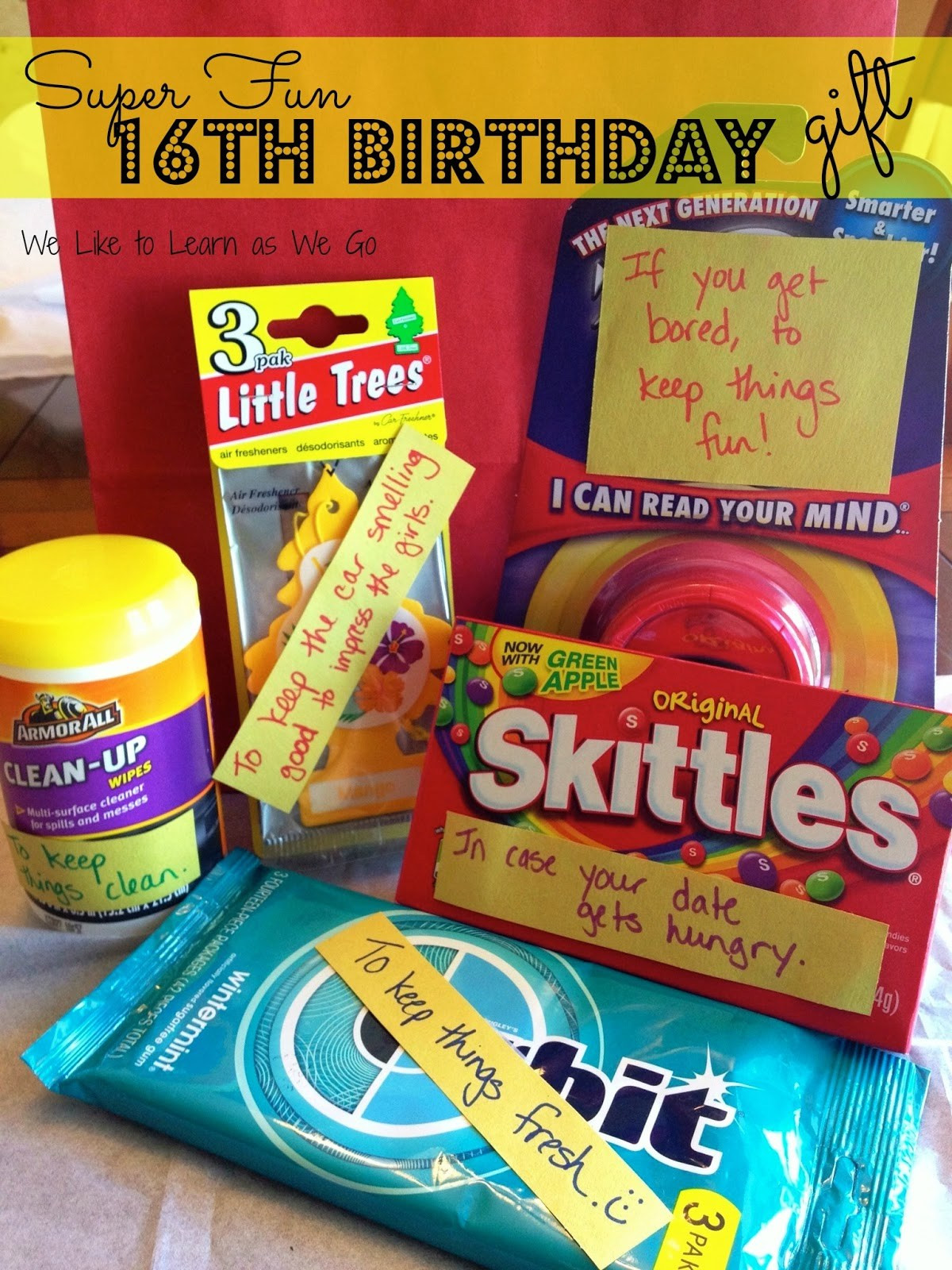 Best ideas about 16th Birthday Gift Ideas
. Save or Pin Super Fun 16th Birthday Gift Learn as We Go Now.