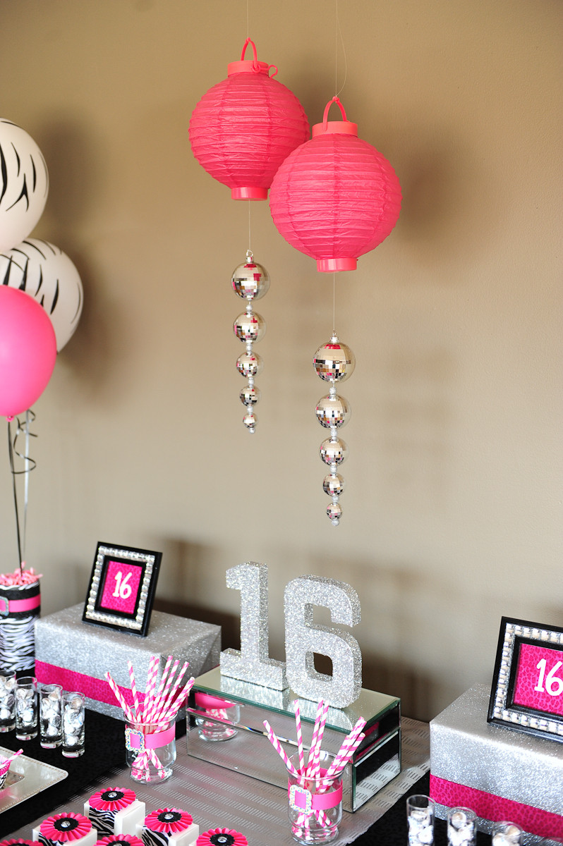 Best ideas about 16th Birthday Party Decorations
. Save or Pin Sassy & Sweet Sixteen Taking a lil walk on the WILD SIDE Now.