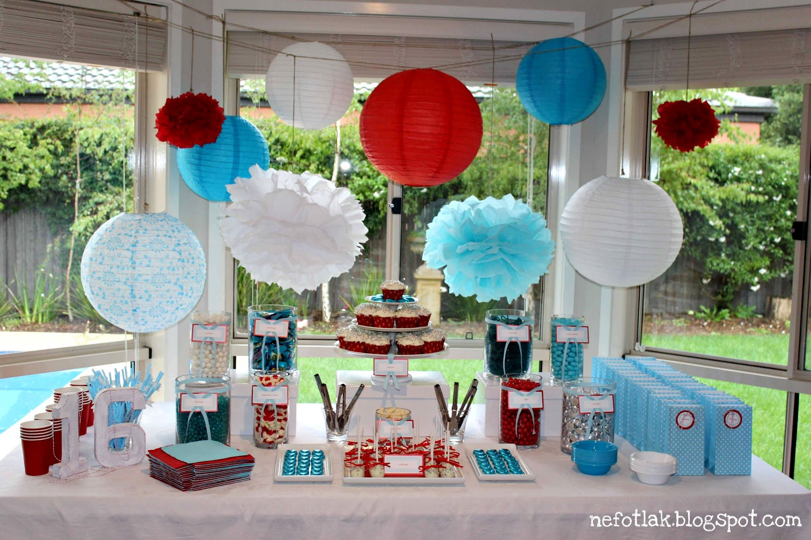 Best ideas about 16th Birthday Party Decorations
. Save or Pin nefotlak 16th b day party candy bar dessert table Now.