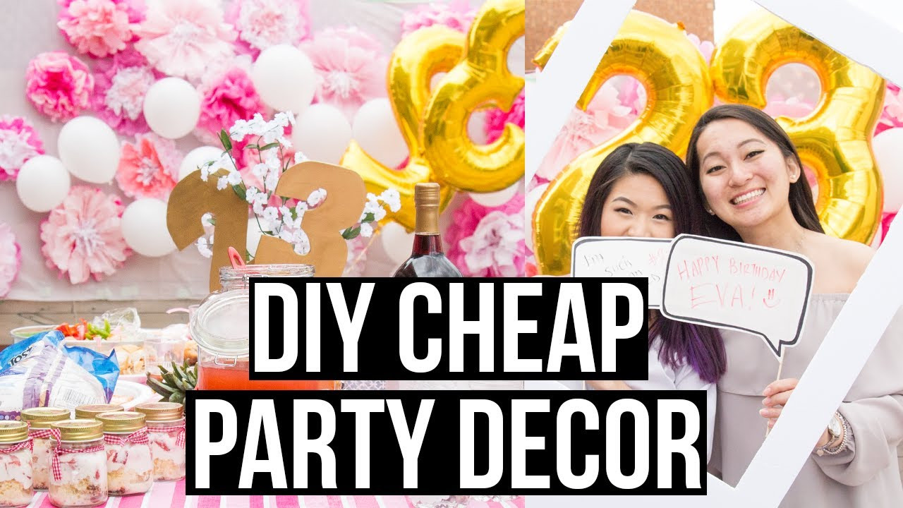 Best ideas about 16th Birthday Party Ideas On A Budget
. Save or Pin DIY Cheap and Easy Dollar Store Party Decorations Now.