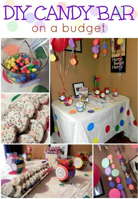 Best ideas about 16th Birthday Party Ideas On A Budget
. Save or Pin DIY Party Candy Bar on a Bud Home Pinterest Now.
