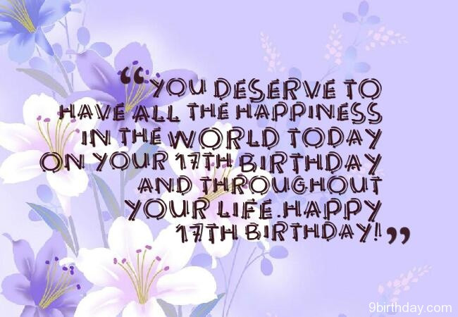 Best ideas about 17 Th Birthday Wishes
. Save or Pin Sweet 17 birthday wishes and messages with images Now.