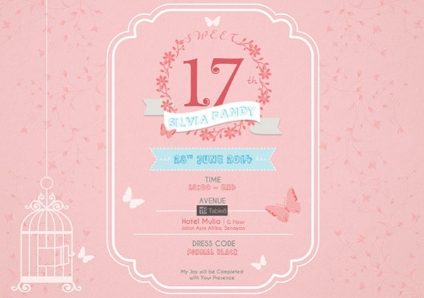 Best ideas about 17th Birthday Invitations
. Save or Pin 25 Free Printable Birthday Invitations PSD AI Illustrator Now.