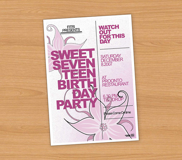 Best ideas about 17th Birthday Invitations
. Save or Pin Birthday Invitation Card on Behance Now.
