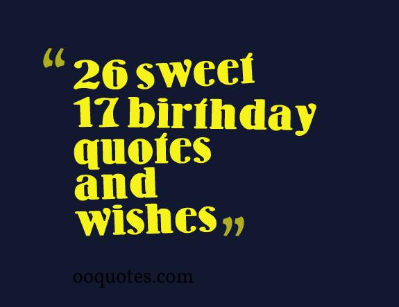 Best ideas about 17th Birthday Quotes
. Save or Pin Happy 17 Birthday Quotes QuotesGram Now.