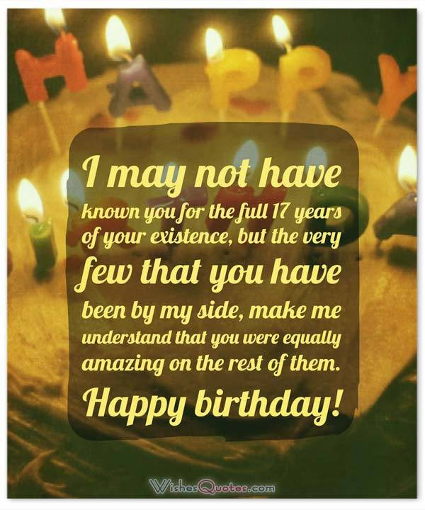 Best ideas about 17th Birthday Quotes
. Save or Pin Heartfelt 17th Happy Birthday Wishes and Now.