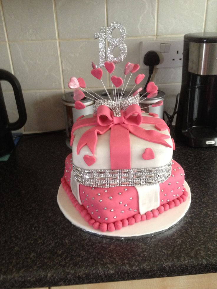 Best ideas about 18 Birthday Cake Ideas
. Save or Pin 18 th 2 tier cake i made … Now.
