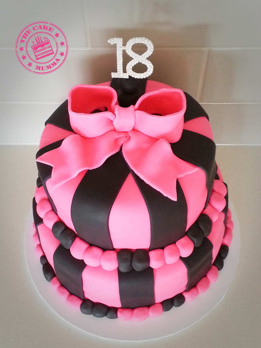 Best ideas about 18th Birthday Cake
. Save or Pin Pink And Black Themed 18Th Birthday Cake Chocolate Cake Now.