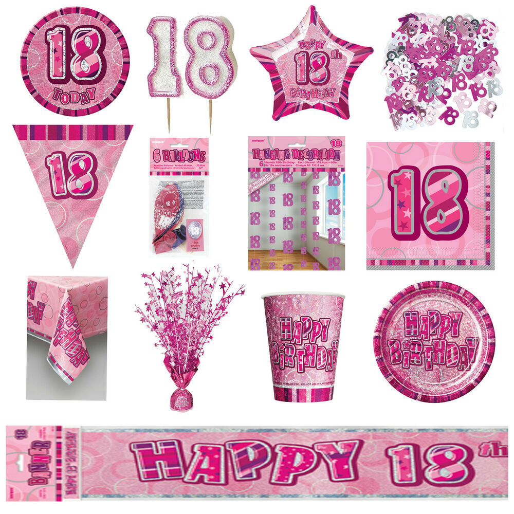 Best ideas about 18th Birthday Decorations
. Save or Pin 18th Pink Glitz Birthday Party Supplies Decorations Now.