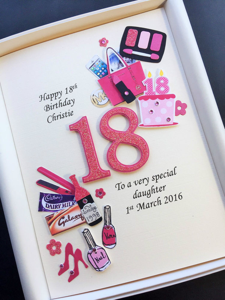 Best ideas about 18th Birthday Gift Ideas For Daughter
. Save or Pin PERSONALISED 18th BIRTHDAY CARD FOR DAUGHTER GRANDDAUGHTER Now.