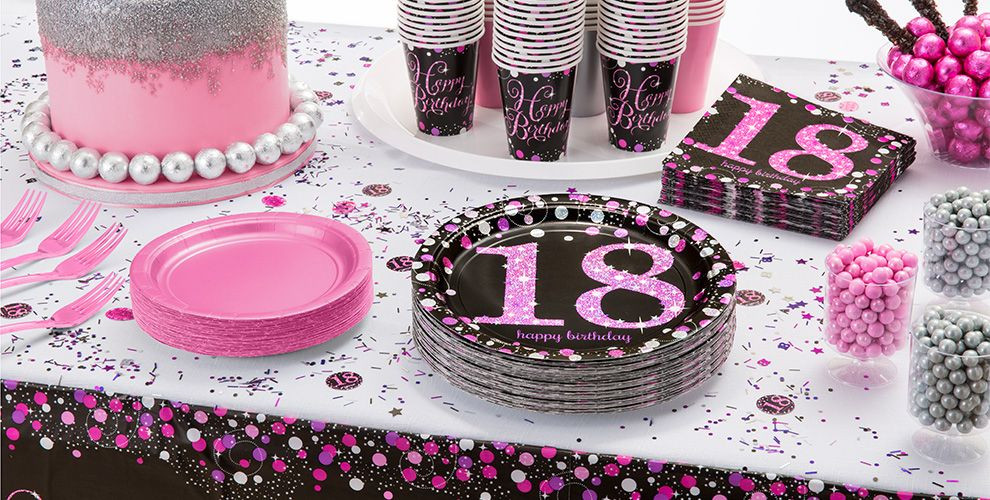 Best ideas about 18th Birthday Party Ideas
. Save or Pin Pink Sparkling Celebration 18th Birthday Party Supplies Now.