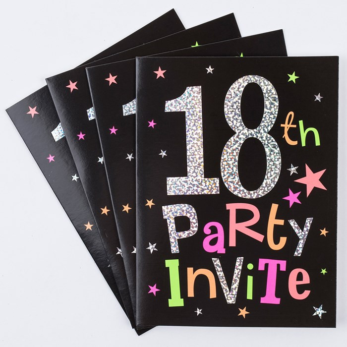 Best ideas about 18th Birthday Party Invitations
. Save or Pin 18th Birthday Party Invitation Cards Pack 10 Now.