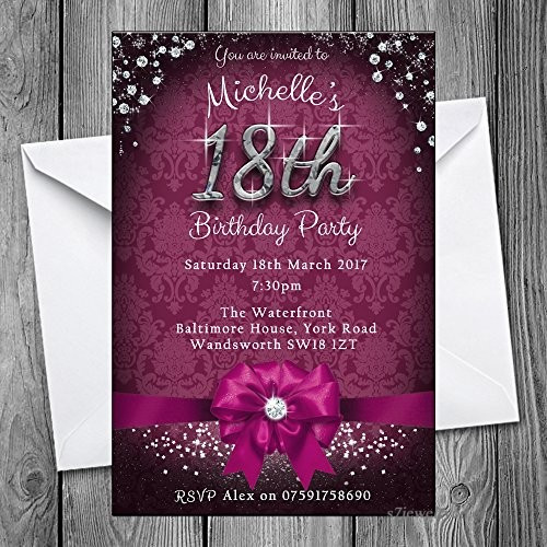 Best ideas about 18th Birthday Party Invitations
. Save or Pin 18th Birthday Party Invitations Bow & Sparkle Pack of Now.