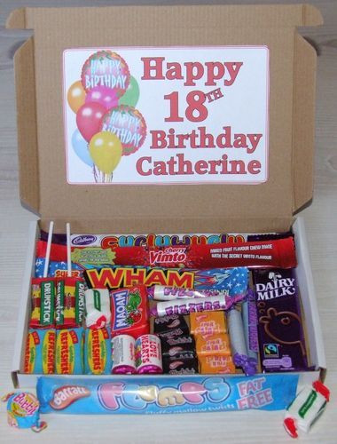 Best ideas about 18th Birthday Present Ideas
. Save or Pin Happy Birthday Personalised Sweet Gift Box Present 18th Now.