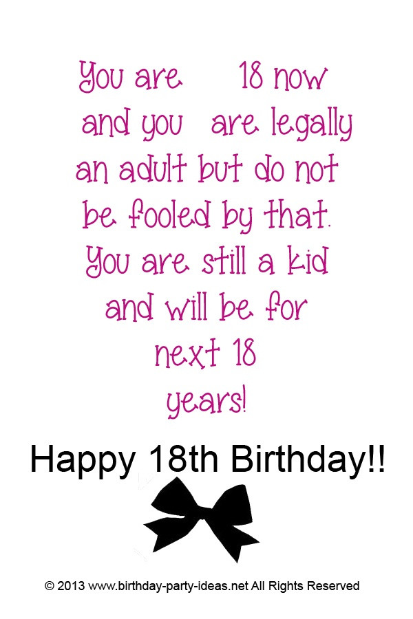 Best ideas about 18th Birthday Quotes
. Save or Pin Funny Quotes For Boys 18th Birthday QuotesGram Now.
