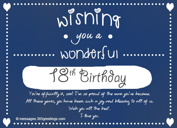 Best ideas about 18th Birthday Quotes
. Save or Pin 18th Birthday Wishes Messages and Greetings Now.