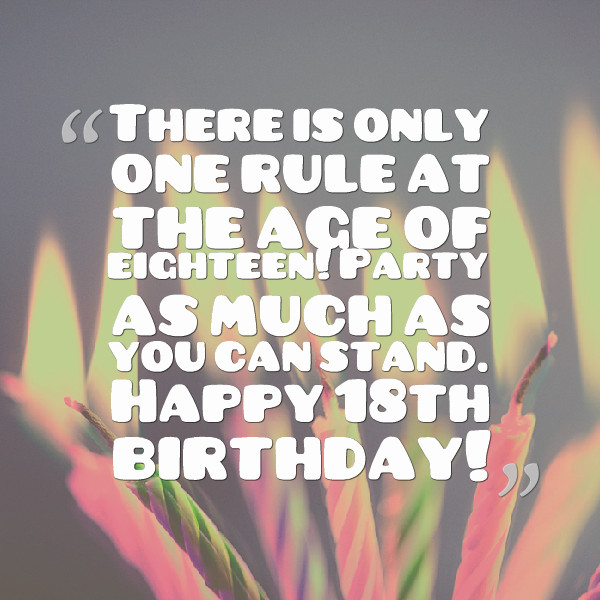 Best ideas about 18th Birthday Quotes
. Save or Pin Eighteenth Birthday Quotes QuotesGram Now.