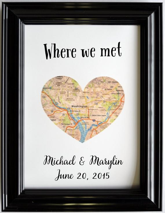 Best ideas about 1St Anniversary Gift Ideas For Couples
. Save or Pin Custom Wedding Anniversary Gift For Couples Personalized Map Now.