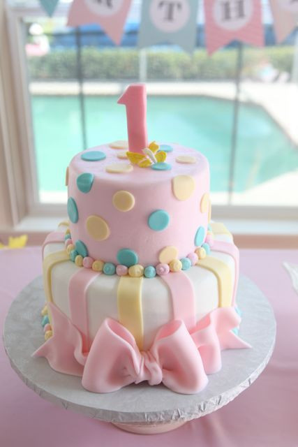 Best ideas about 1st Birthday Cake Girl
. Save or Pin Splashing into ONE Amelia s first birthday bash Now.