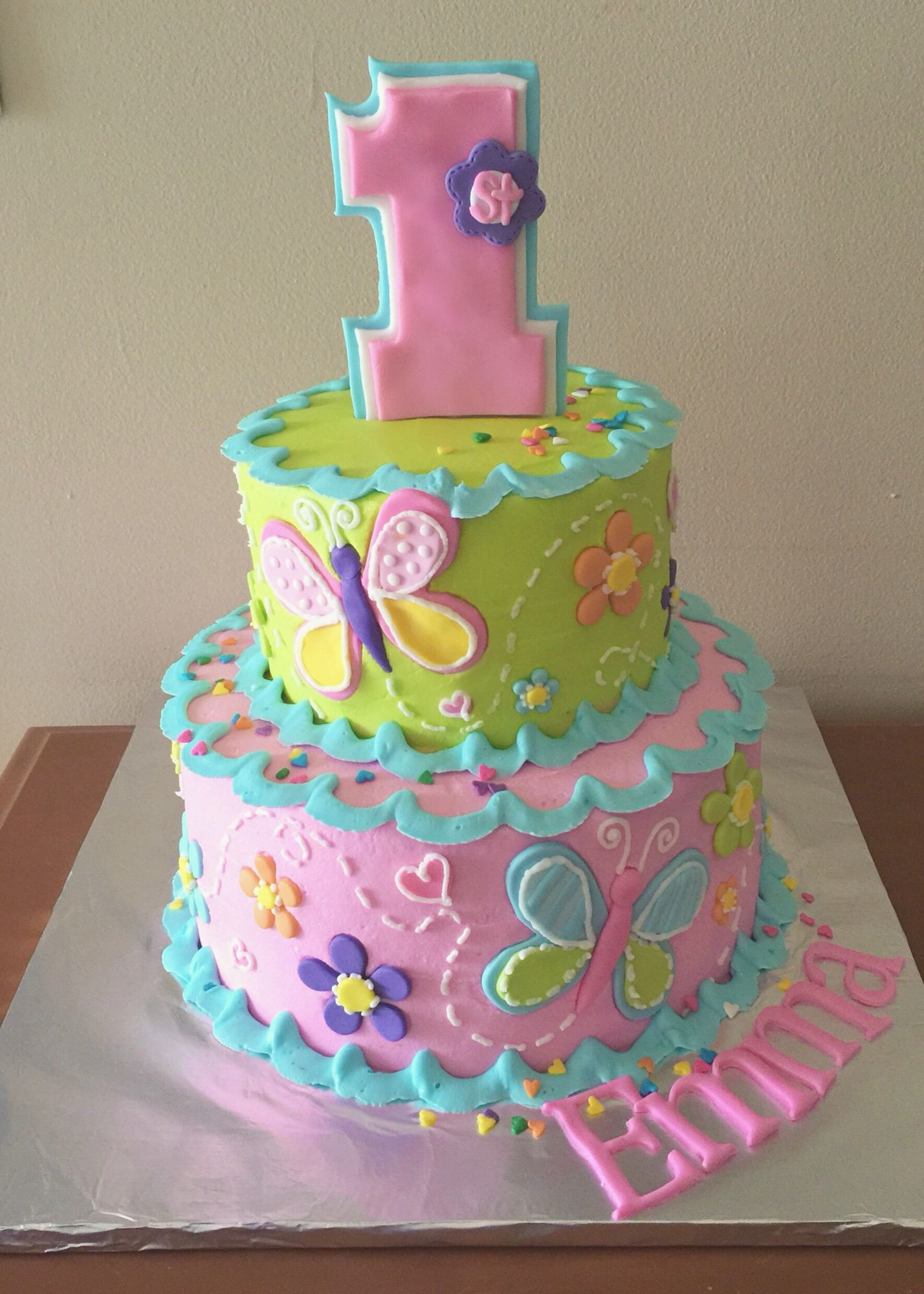 Best ideas about 1st Birthday Cake Girl
. Save or Pin 1st birthday cake for a girl My Own Cakes Now.