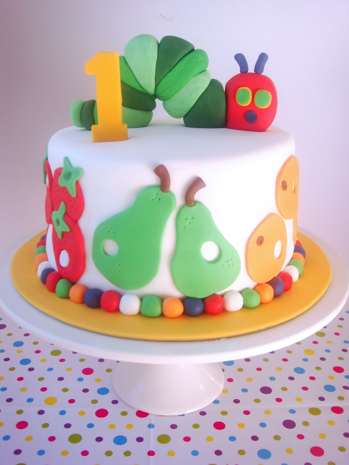 Best ideas about 1st Birthday Cake Ideas
. Save or Pin butter hearts sugar Very Hungry Caterpillar Cake Now.