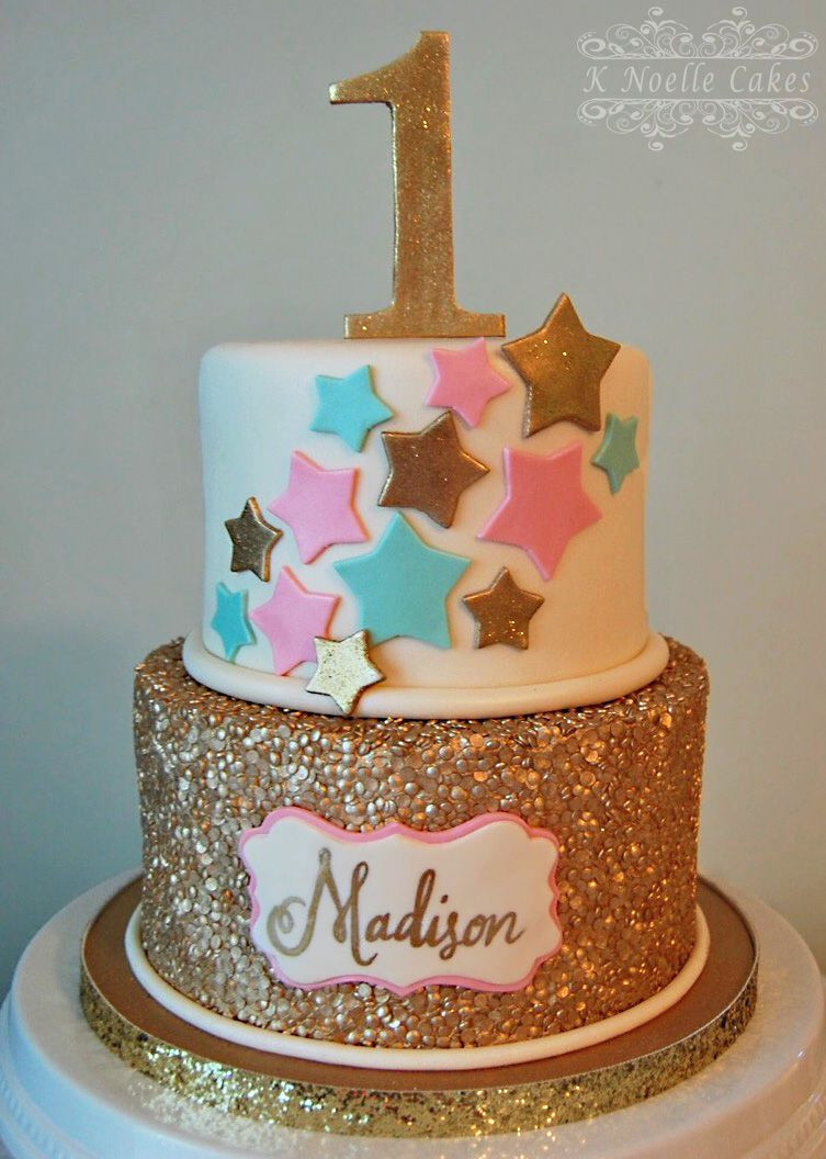 Best ideas about 1st Birthday Cake Ideas
. Save or Pin 1st Birthday Cake with Twinkle Little Star theme by K Now.