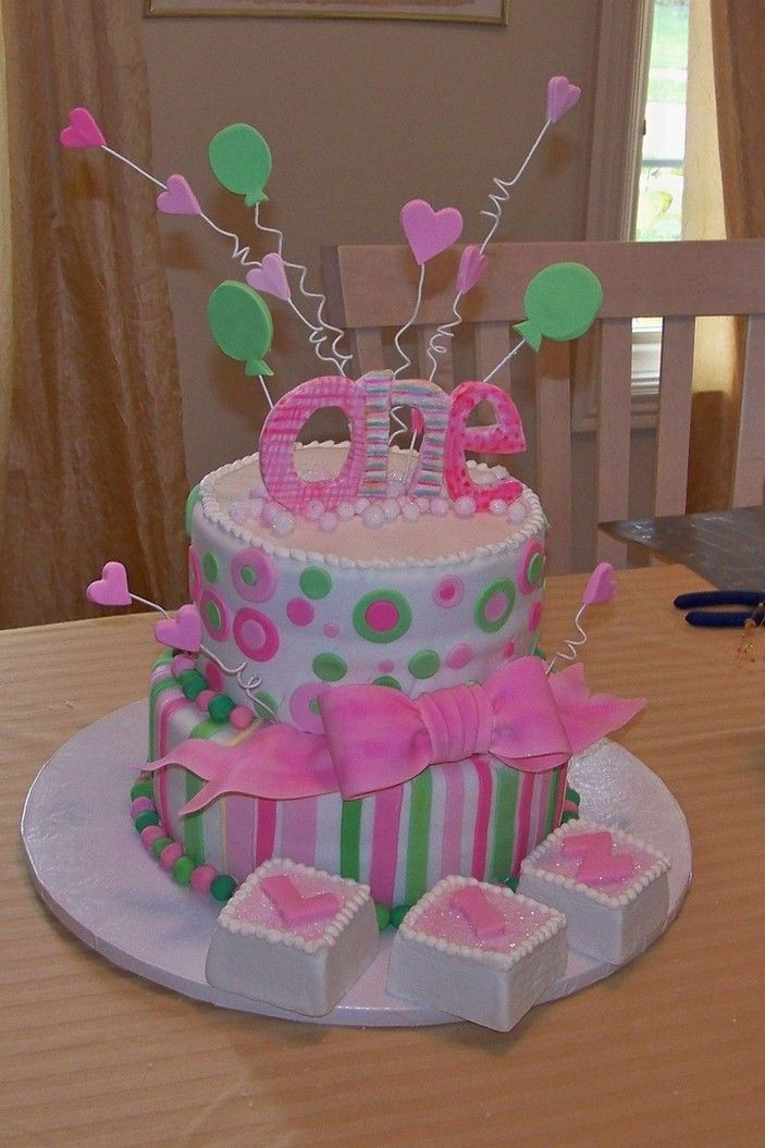 Best ideas about 1st Birthday Cake Ideas
. Save or Pin 1st birthday cakes for girls Now.