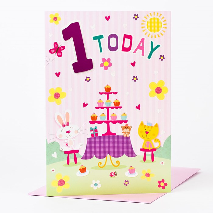 Best ideas about 1st Birthday Card
. Save or Pin Giant 1st Birthday Card 1 Today ly 99p Now.