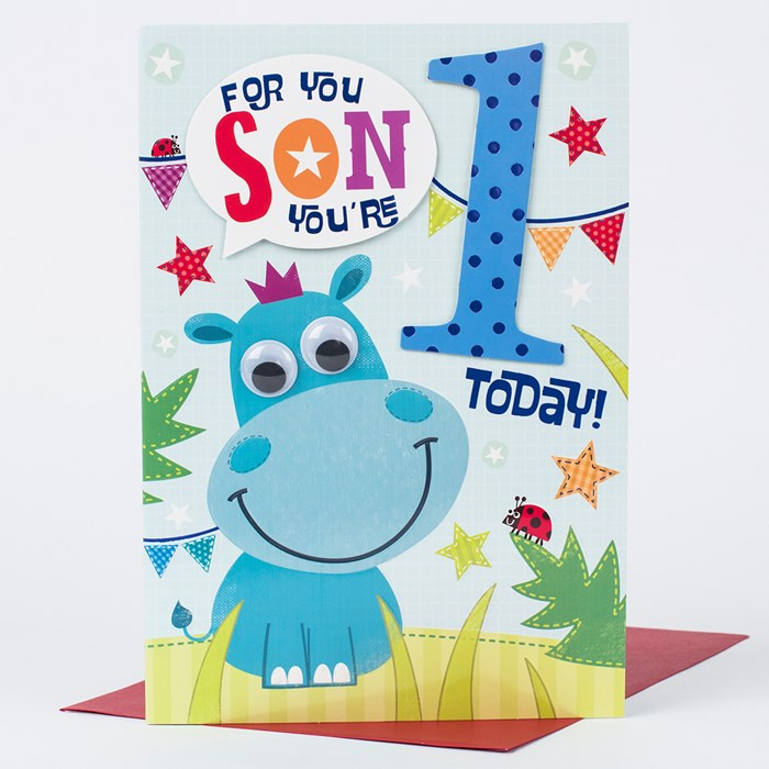 Best ideas about 1st Birthday Card
. Save or Pin 1st Birthday Card Special Son Now.