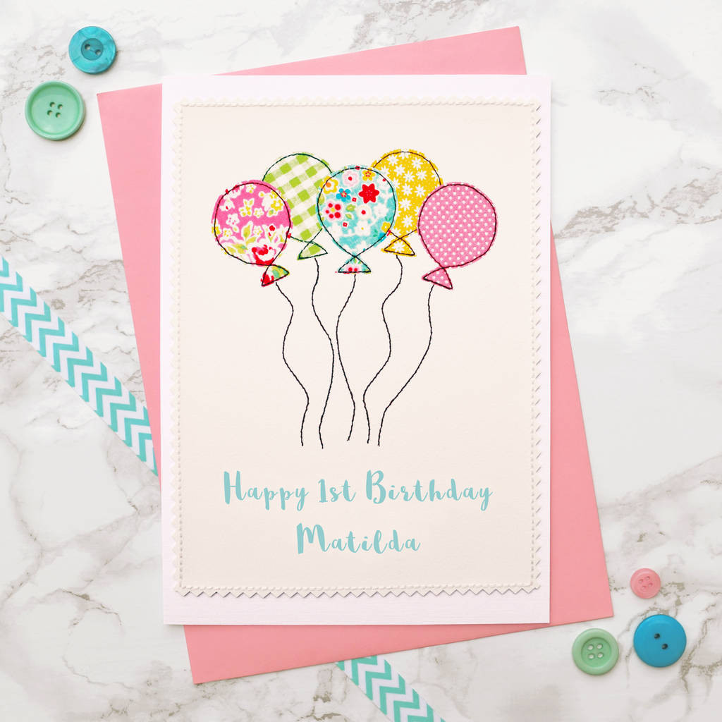 Best ideas about 1st Birthday Card
. Save or Pin balloons handmade girls first birthday card by jenny Now.