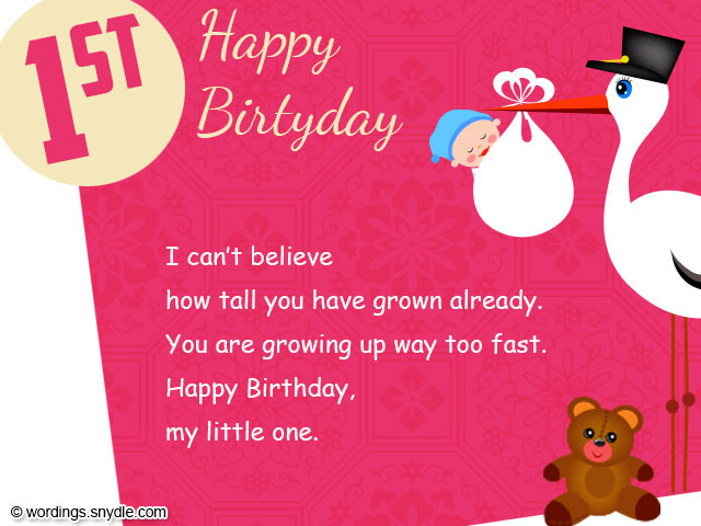 Best ideas about 1st Birthday Card Message
. Save or Pin 1st Birthday Wishes Wordings and Messages Now.