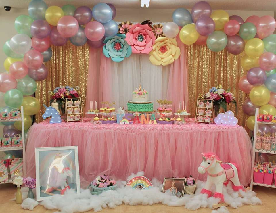 Best ideas about 1st Birthday Decorations
. Save or Pin Unicorns Birthday "Keana’s Unicorn 1st birthday party Now.