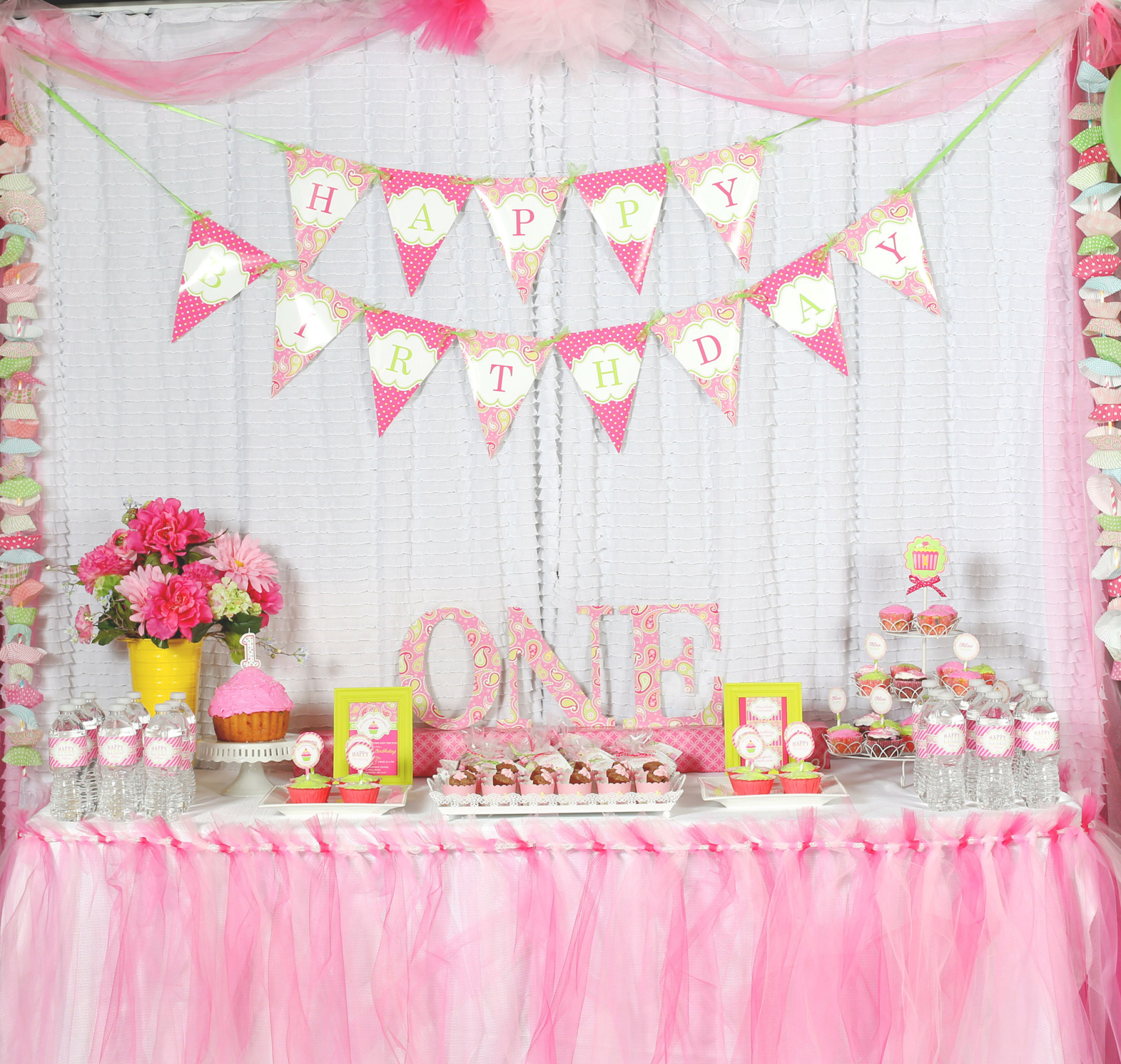 Best ideas about 1st Birthday Decorations
. Save or Pin A Cupcake Themed 1st Birthday party with Paisley and Polka Now.