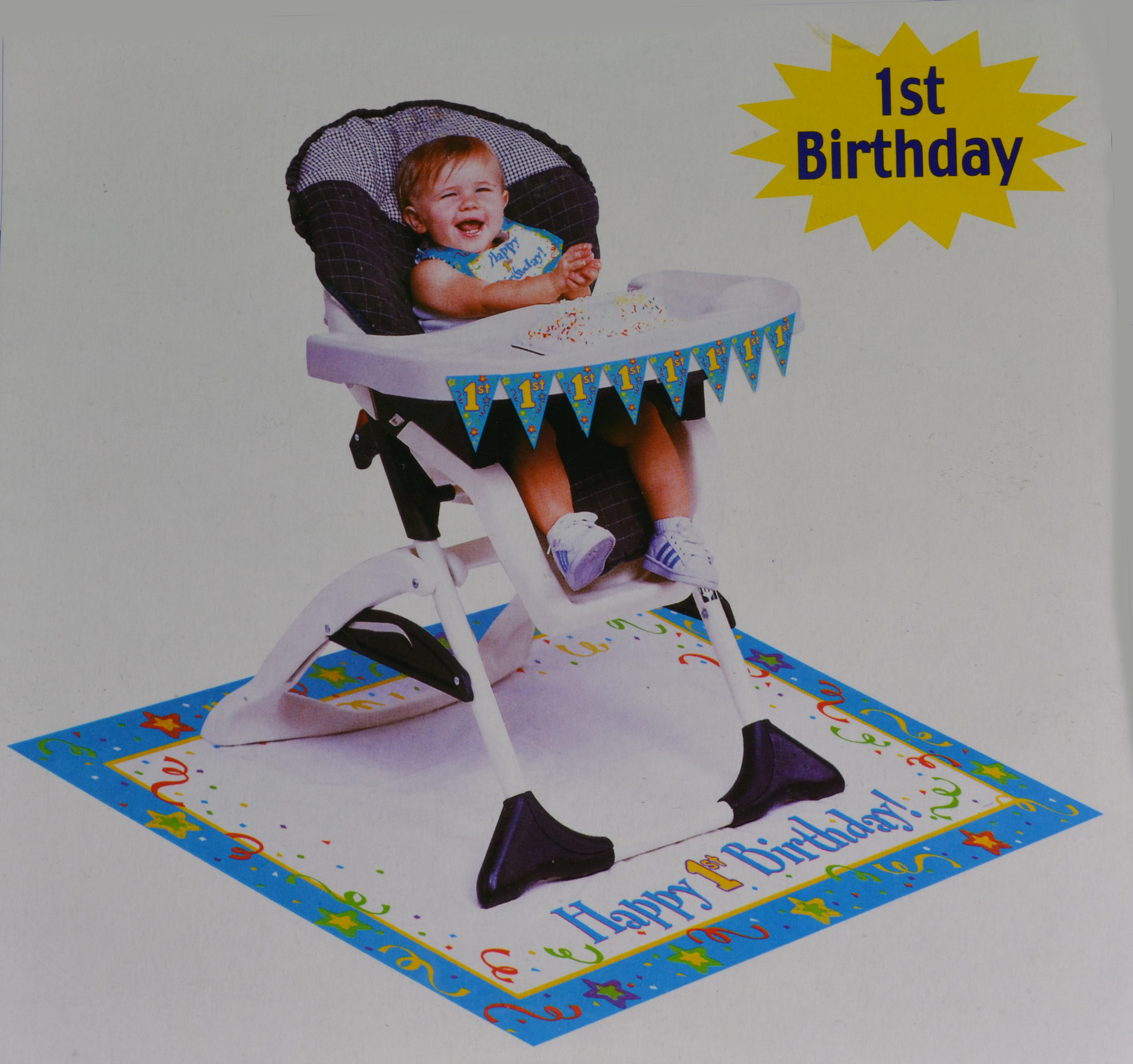 Best ideas about 1st Birthday Highchair Decorations
. Save or Pin Paper Art Boys Blue 1st Birthday High Chair Party Now.