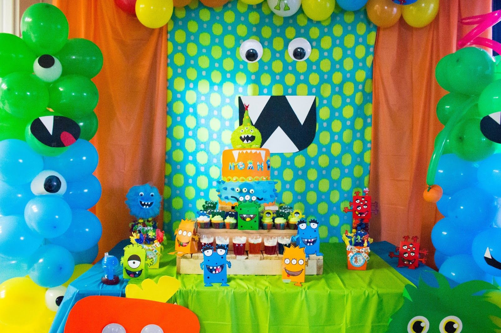 Best ideas about 1st Birthday Party Boy
. Save or Pin Party Ideas Monster party ideas Little boys party Now.