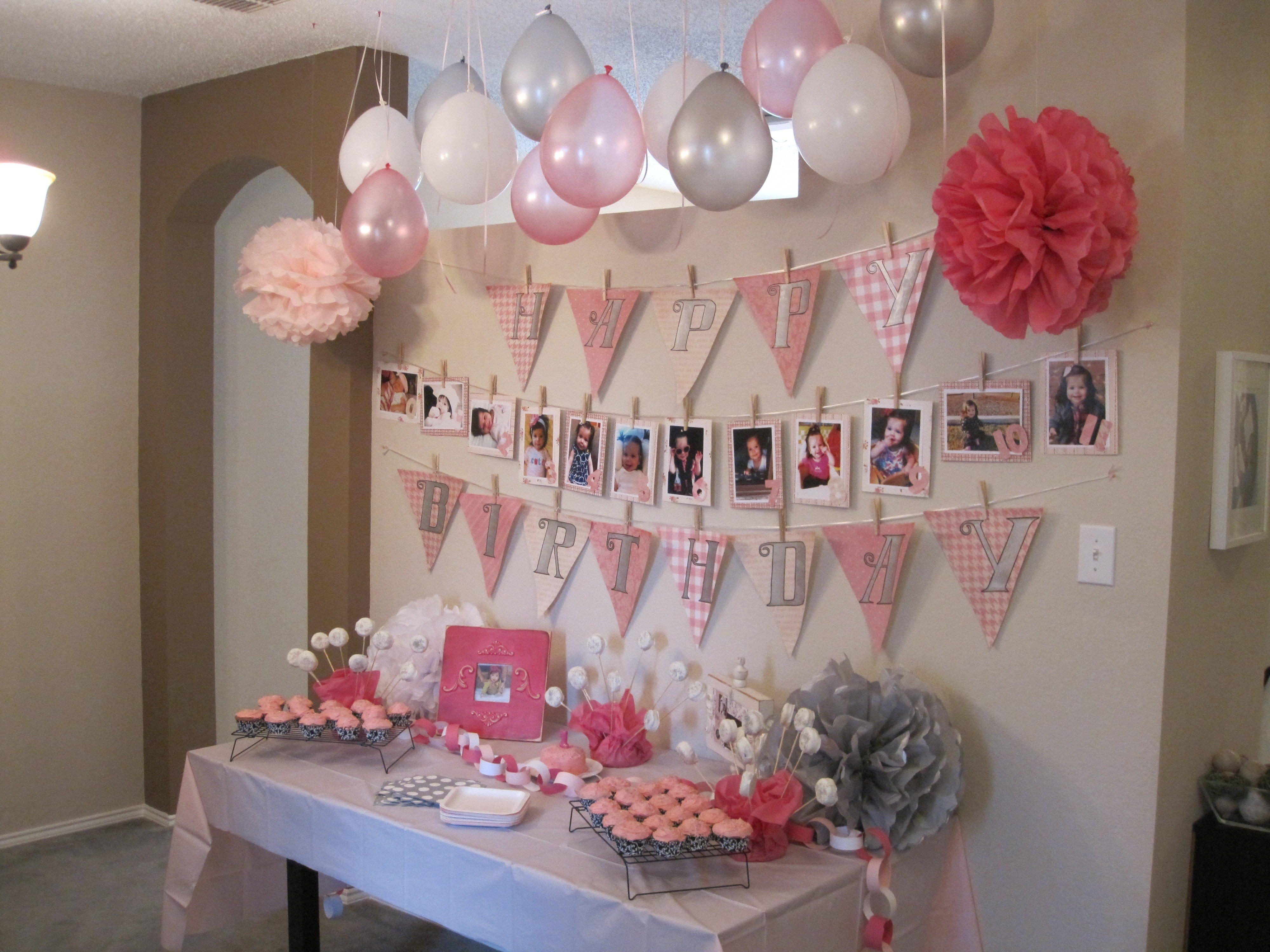 Best ideas about 1st Birthday Party Decorations At Home
. Save or Pin Fresh First Birthday Decoration Ideas at Home for Girl Now.