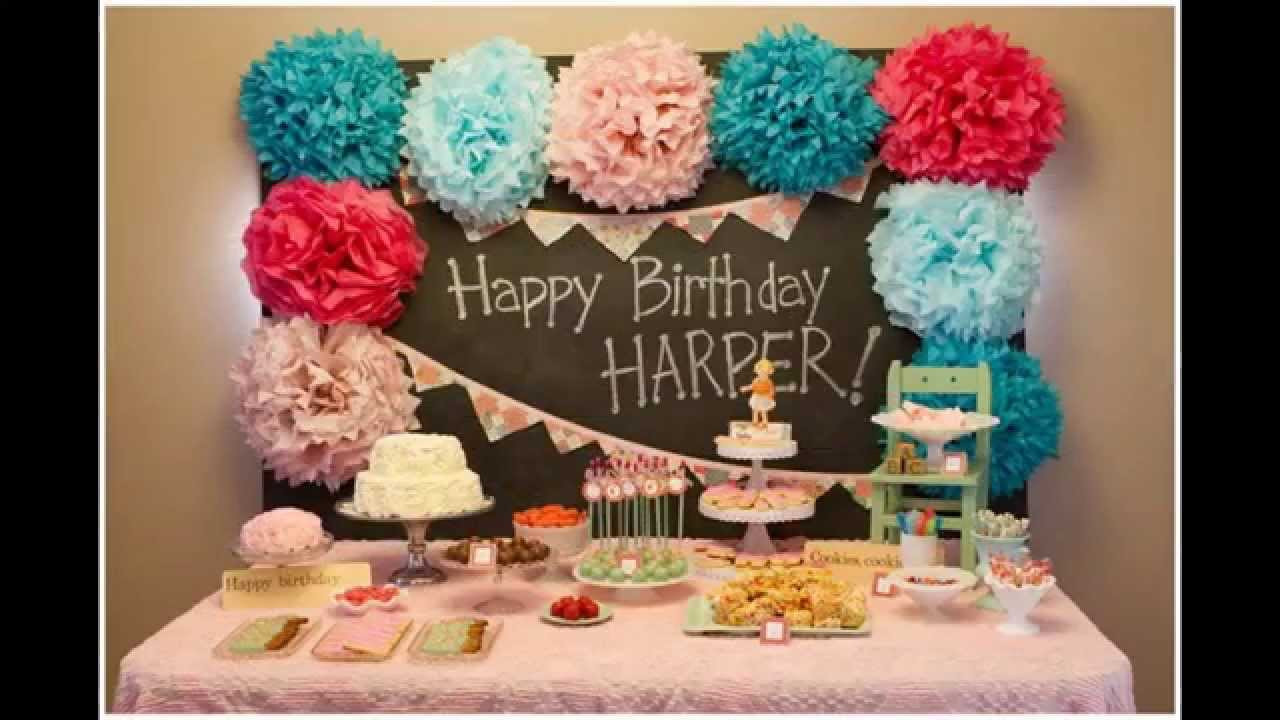 Best ideas about 1st Birthday Party Decorations At Home
. Save or Pin Baby girl first birthday party decorations at home ideas Now.