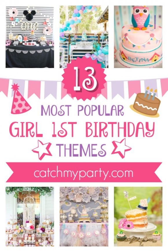 Best ideas about 1st Birthday Party Decorations Girl
. Save or Pin The 13 Most Popular Girl 1st Birthday Themes Now.