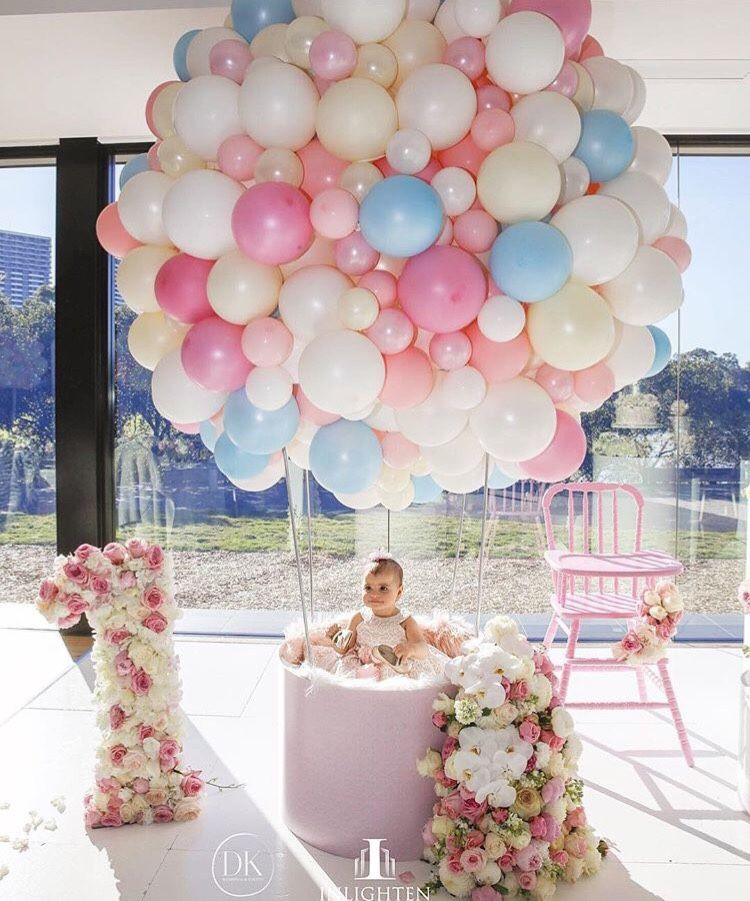 Best ideas about 1st Birthday Party Girl
. Save or Pin Fab baby girl s first birthday Up up and away Now.