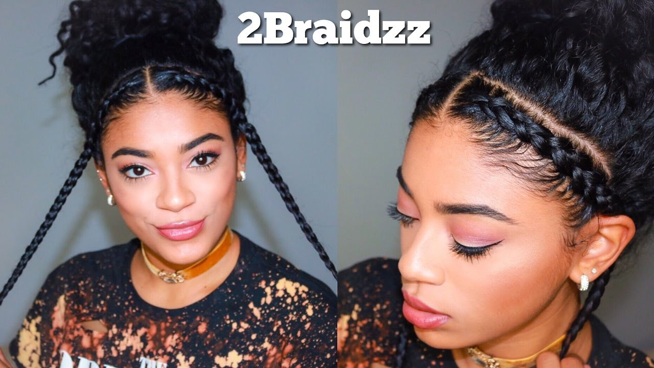 Best ideas about 2 Braids Hairstyle
. Save or Pin Two Braid Hairstyles Natural Curly Hair Now.