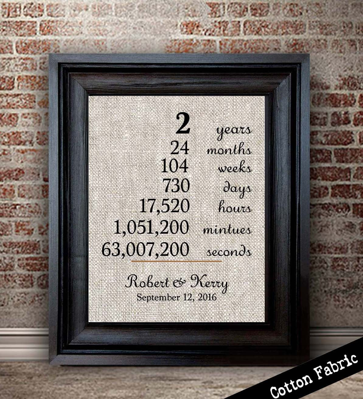 Best ideas about 2 Year Anniversary Gift Ideas
. Save or Pin Cotton Anniversary Gift for Her Wedding Anniversary Print Now.