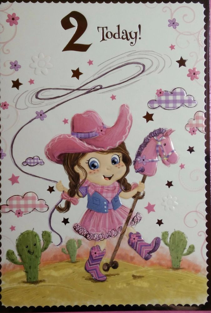 Best ideas about 2 Year Old Birthday Card
. Save or Pin birthday card for 2 years old Toddler Kid GIRL Designs Now.
