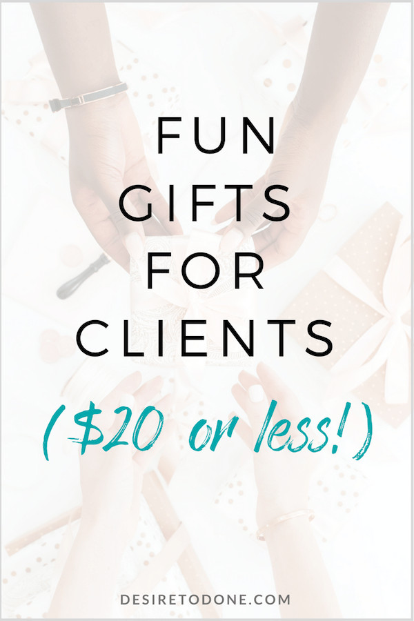 Best ideas about $20 Gift Ideas For Her
. Save or Pin Fun Gift Ideas for Clients $20 or Less – Desire to Done Now.
